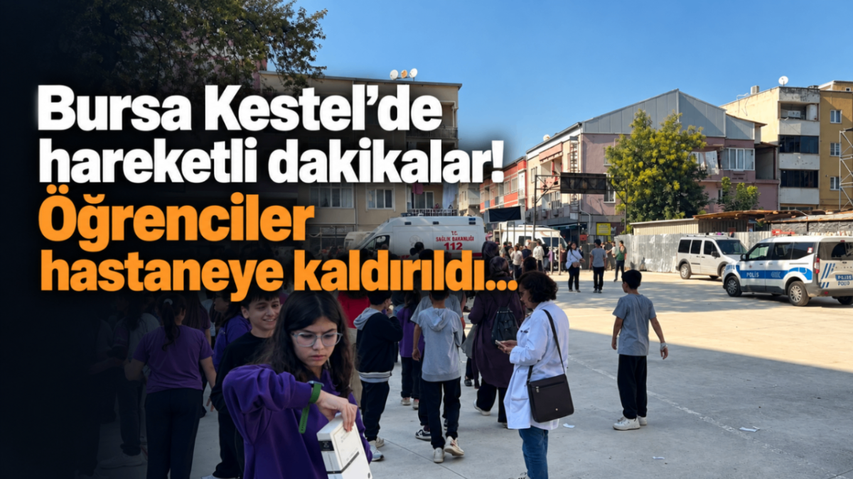 Bursa Kestel'de hareketli dakikalar! Öğrenciler hastaneye kaldırıldı...