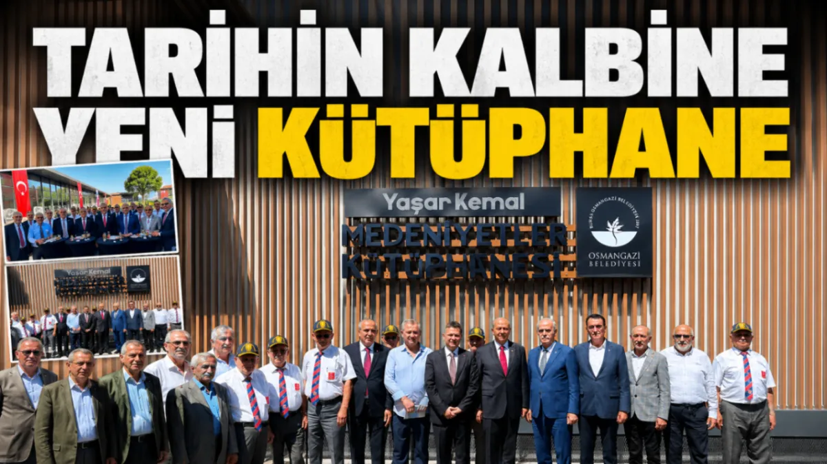 Bursa’da tarihin kalbinde yeni kütüphane kapılarını açtı!