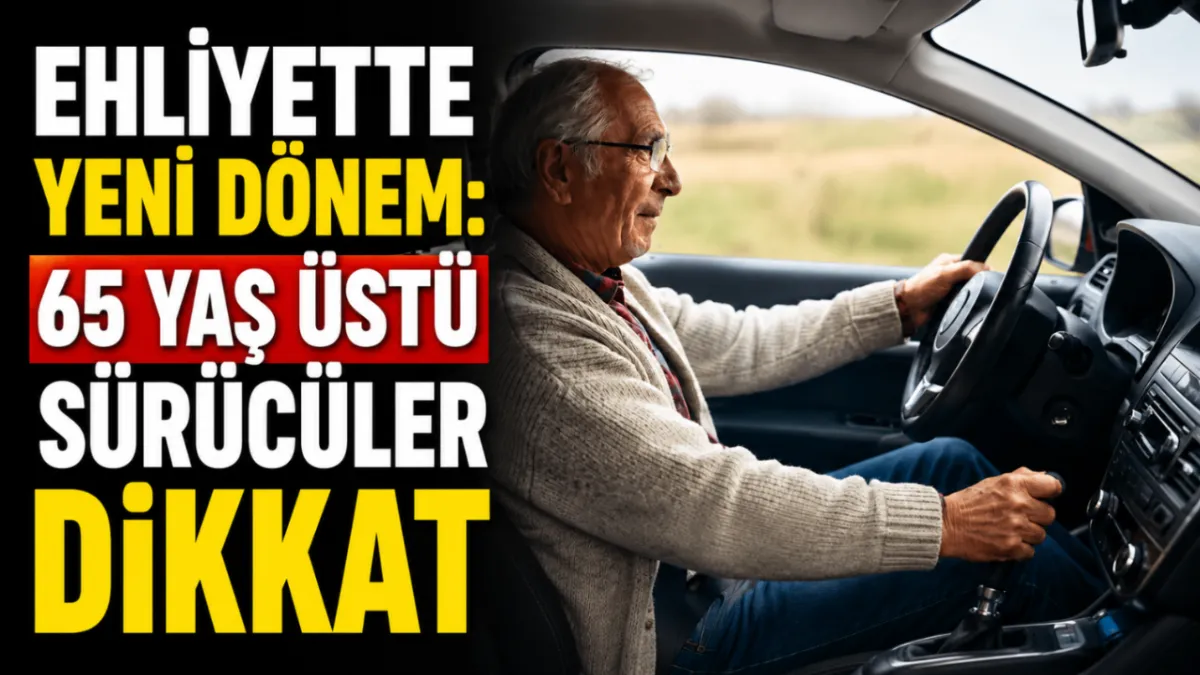 Ehliyette yeni dönem: 65 yaş üstü sürücüler dikkat