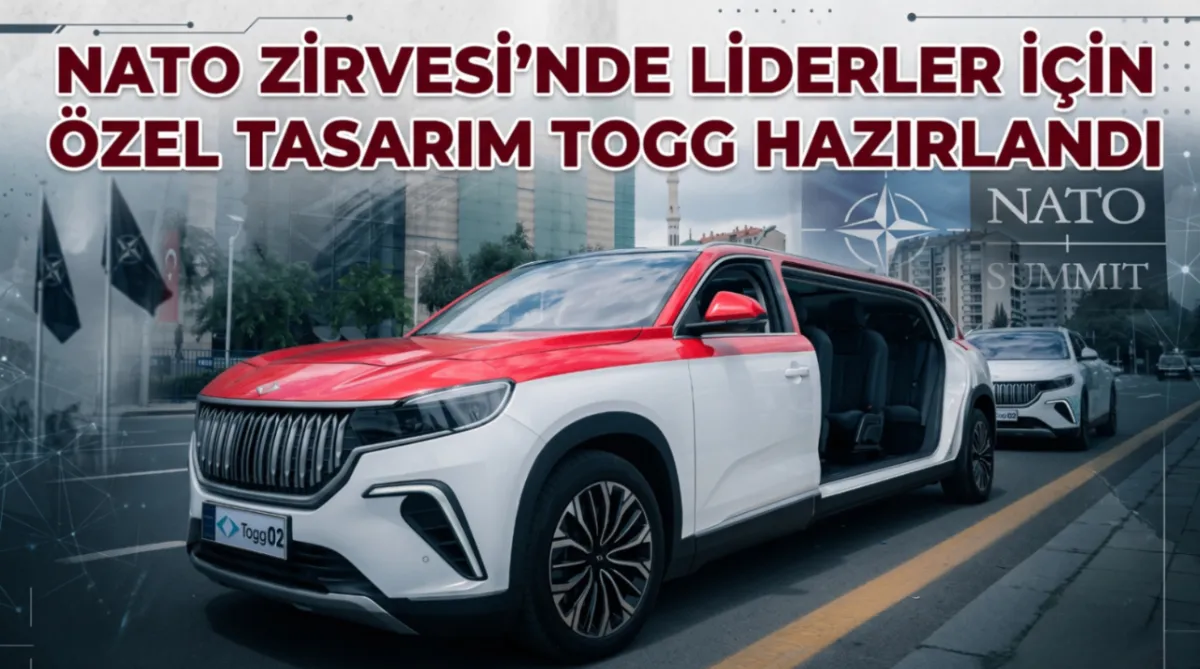 NATO Zirvesi’nde liderler için özel tasarım TOGG hazırlandı