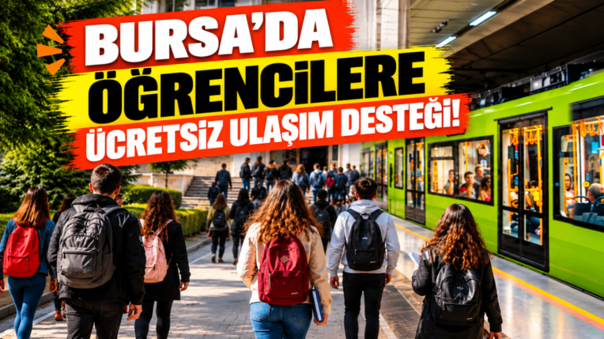 Bursa’da öğrencilere ücretsiz ulaşım desteği!