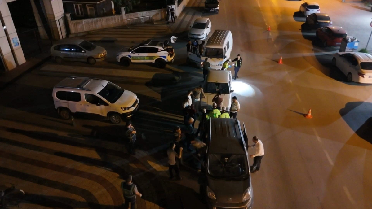 İnegöl'de dev asayiş uygulaması! 200 polis sahadaydı