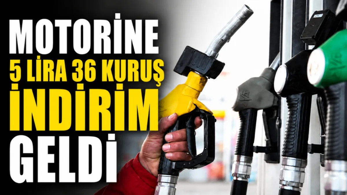 Motorine 5 lira 36 kuruş indirim geldi