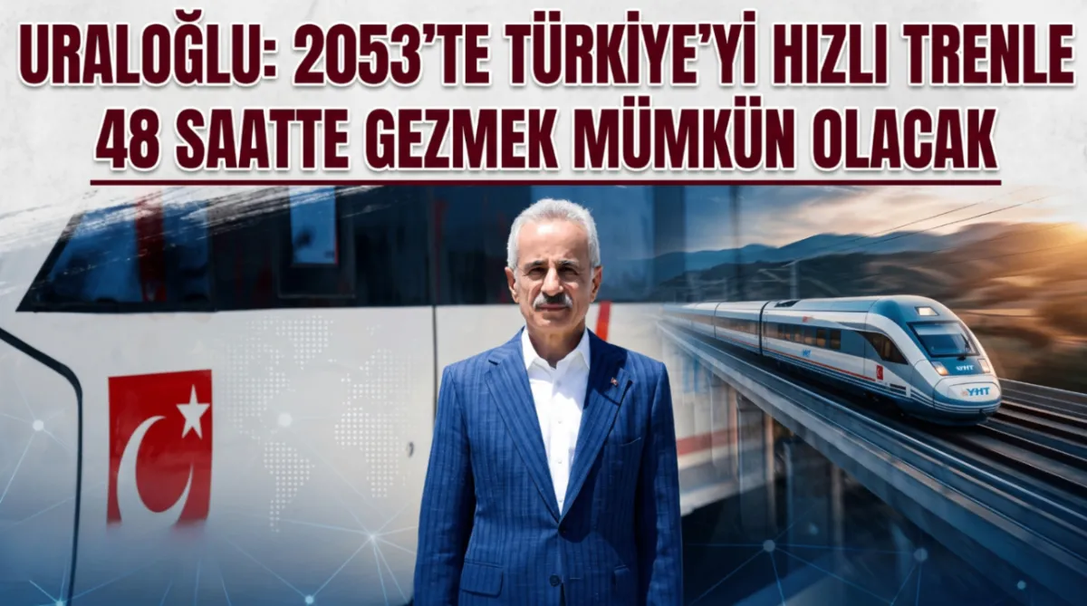 Uraloğlu: 2053’te Türkiye’yi hızlı trenle 48 saatte gezmek mümkün olacak