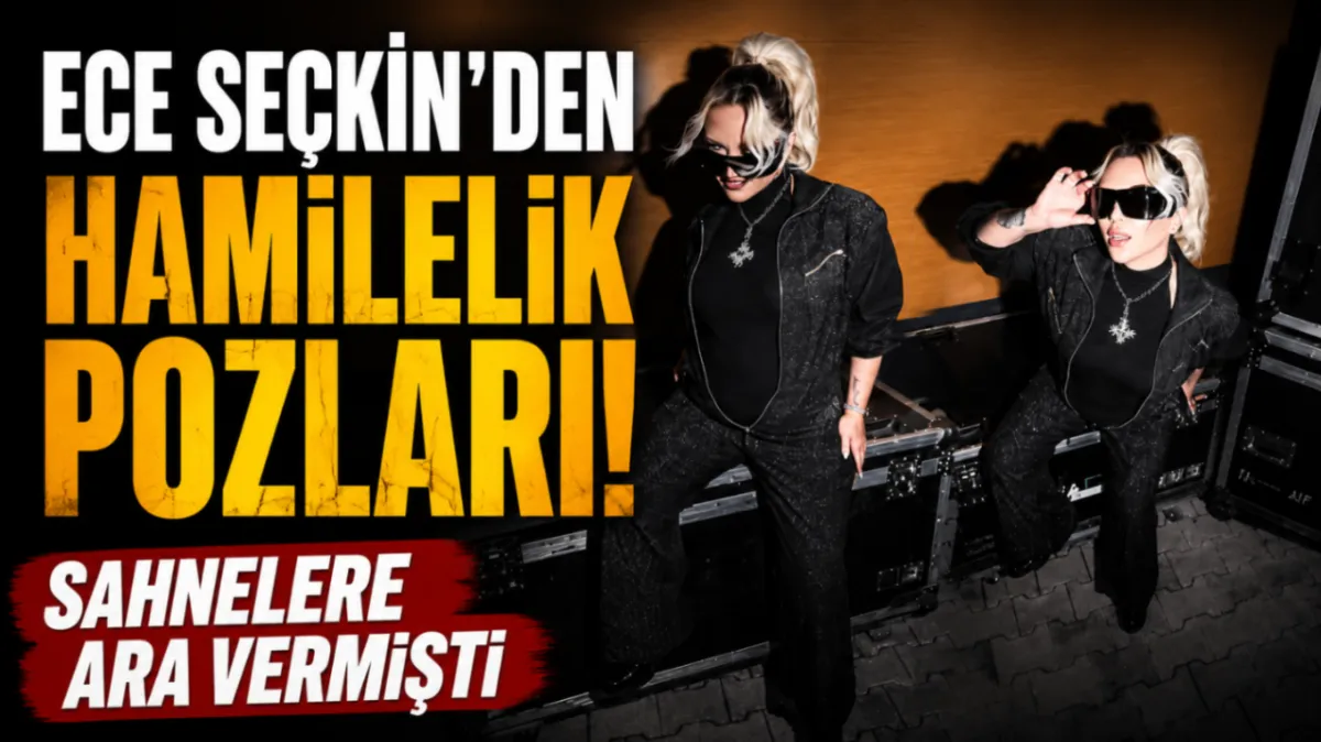 Ece Seçkin’den hamilelik pozları: Sahnelere ara vermişti