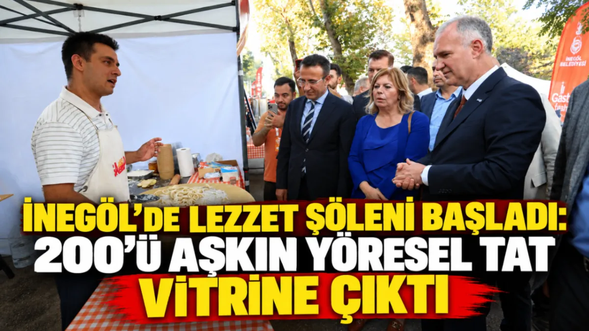 İnegöl’de lezzet şöleni başladı: 200’ü aşkın yöresel tat vitrine çıktı
