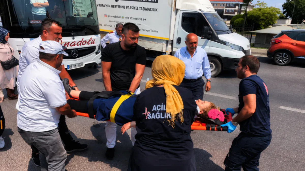 Yolcu otobüsü dehşeti! Kadın ağır yaralandı