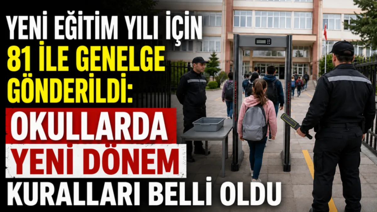 Yeni eğitim yılı için 81 ile genelge gönderildi: Okullarda yeni dönem kuralları belli oldu