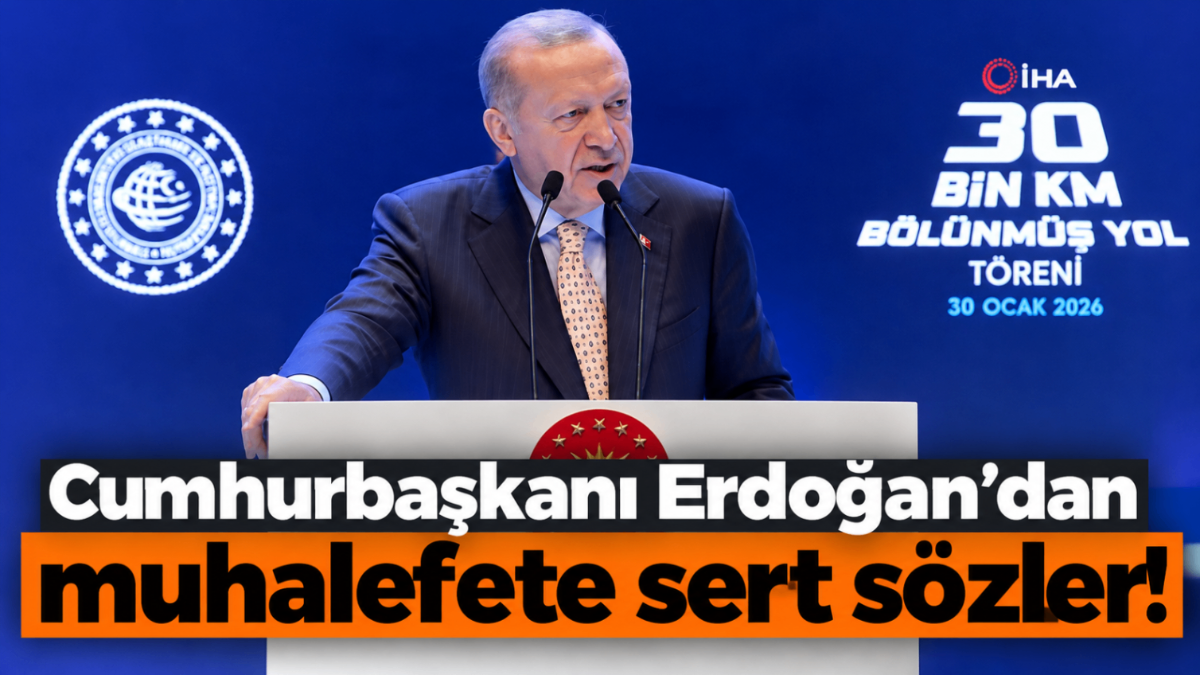 Cumhurbaşkanı Erdoğan'dan muhalefete sert sözler!