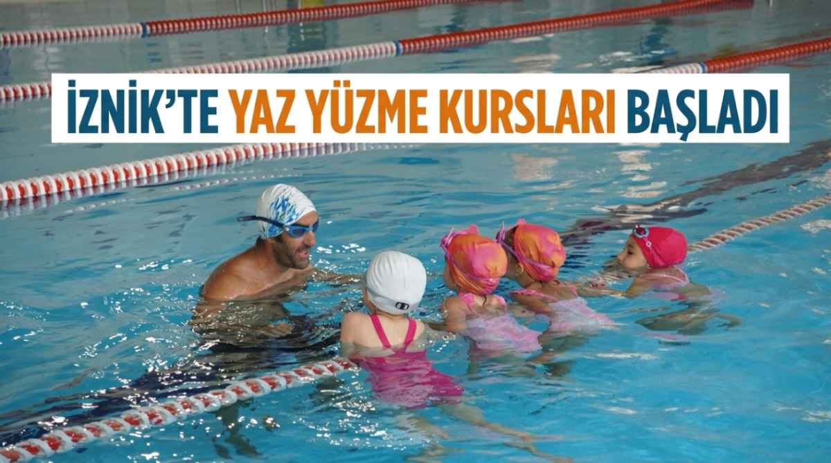 İznik'te yaz yüzme kursları başladı
