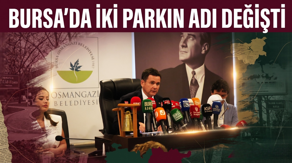 Bursa’da iki parkın adı değişti