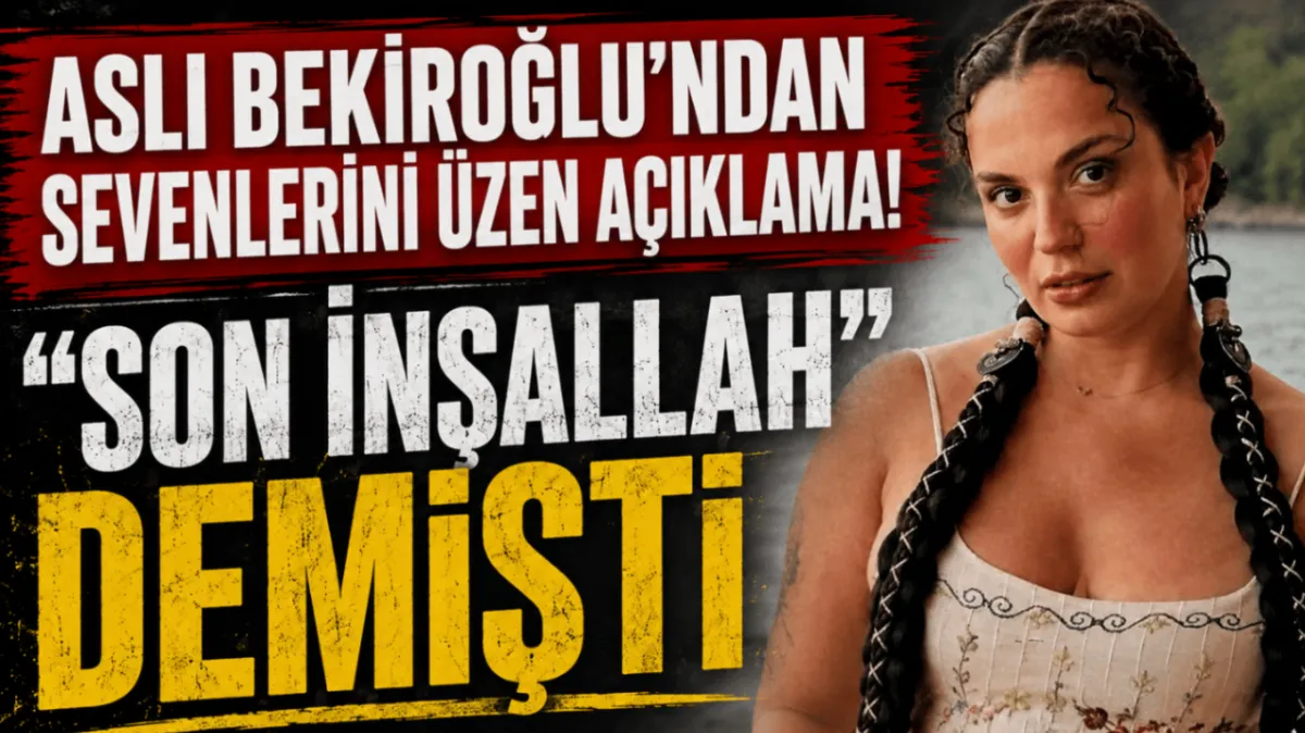 Aslı Bekiroğlu'ndan sevenlerini üzen açıklama! "Son inşallah" demişti...