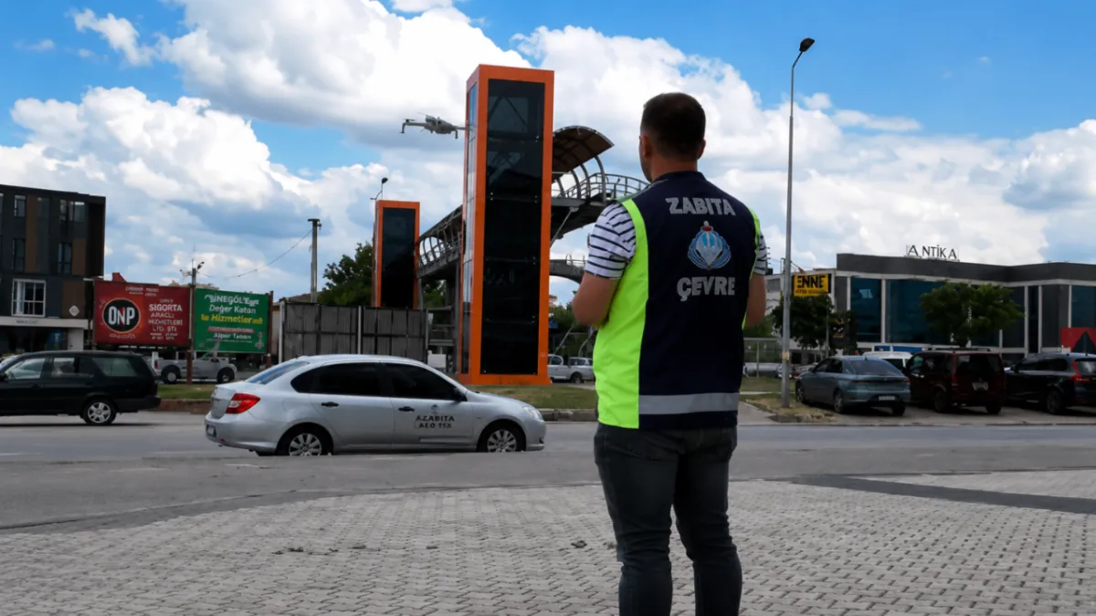 İnegöl'de drone destekli çevre denetimi