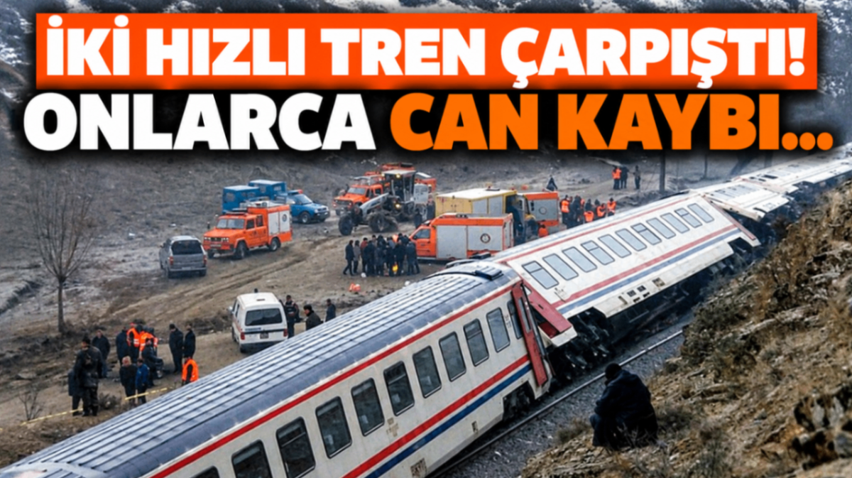 İki hızlı tren çarpıştı! onlarca can kaybı...