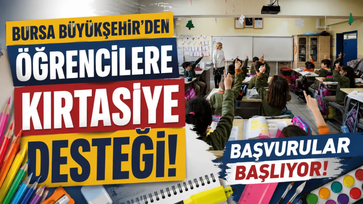 Büyükşehir'den öğrencilere kırtasiye desteği! Başvurular başlıyor