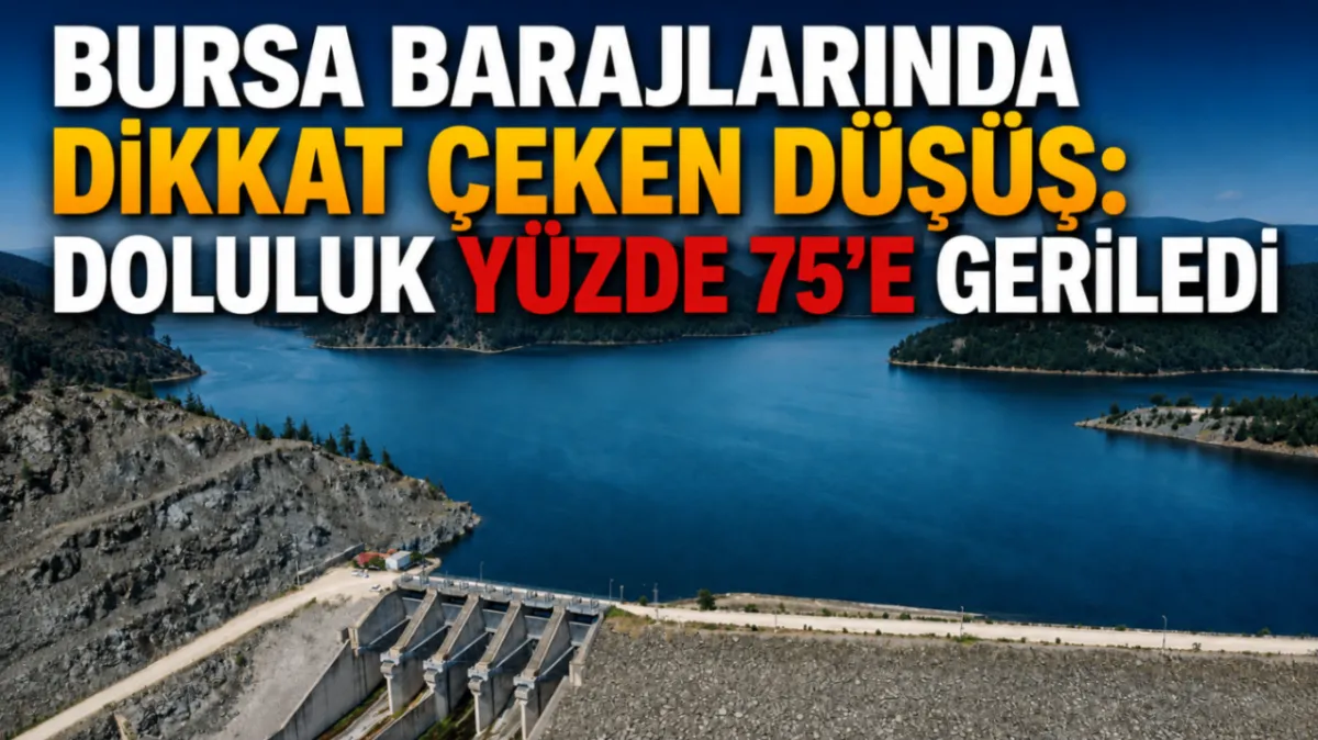 Bursa barajlarında dikkat çeken düşüş: Doluluk yüzde 75’e geriledi