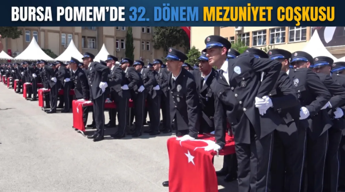 Bursa POMEM’de 32. dönem mezuniyet coşkusu