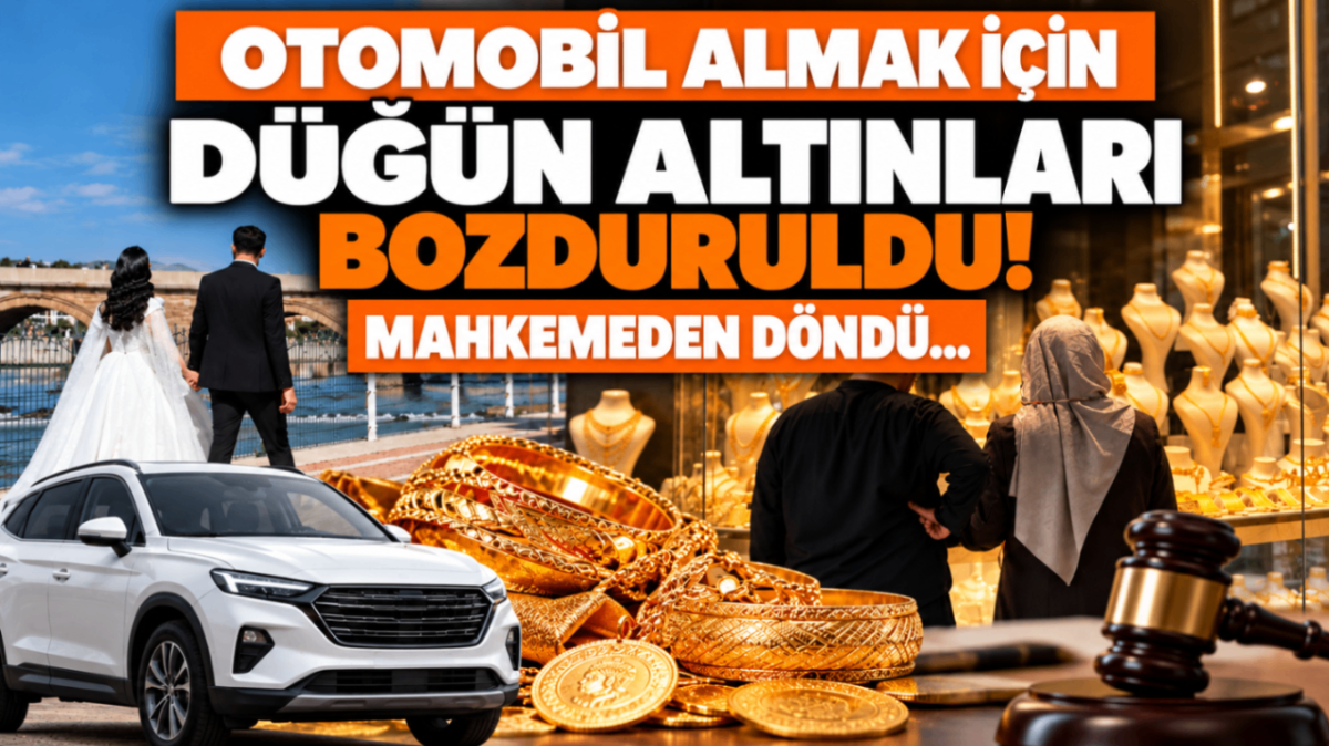 Otomobil almak için düğün altınları bozduruldu! Mahkemeden döndü...