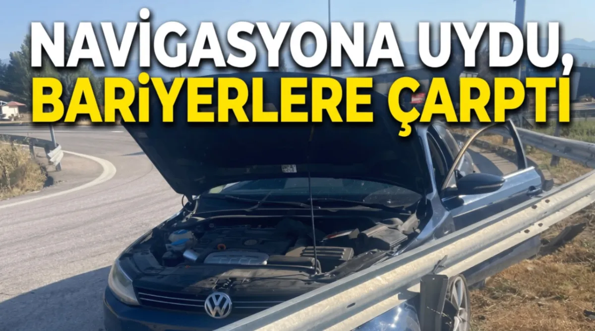 Navigasyona uydu, bariyerlere çarptı
