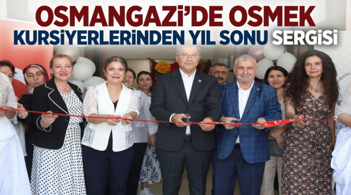 Osmangazi’de OSMEK kursiyerlerinden yıl sonu sergisi