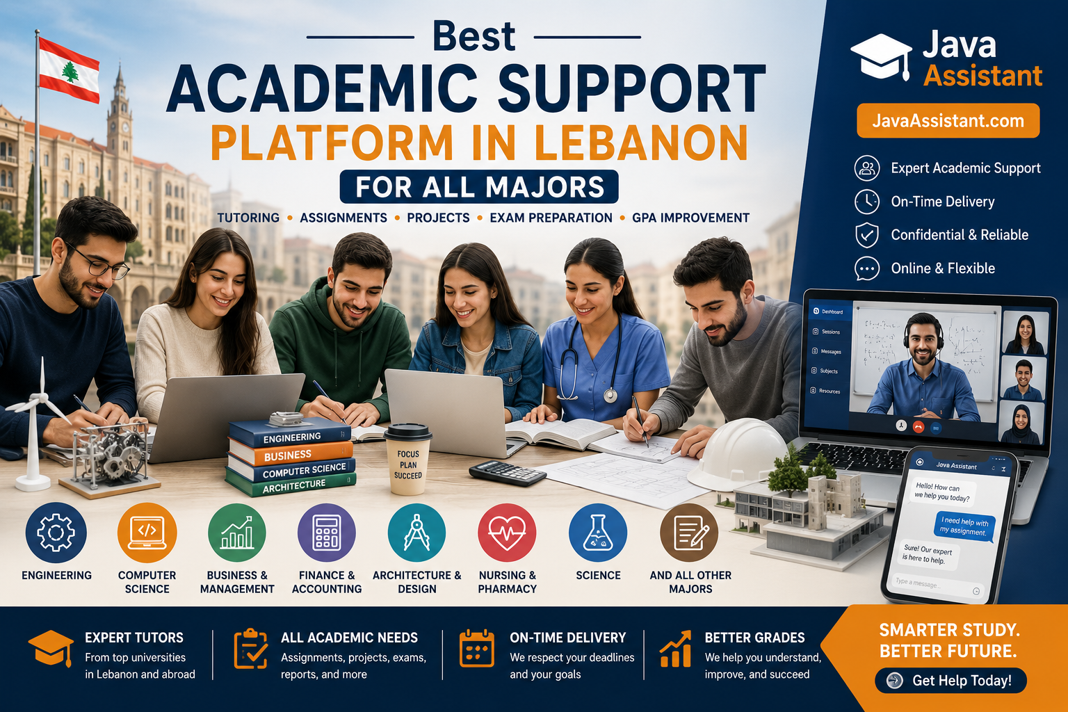 Best Academic Support Platform in Lebanon for All Majors