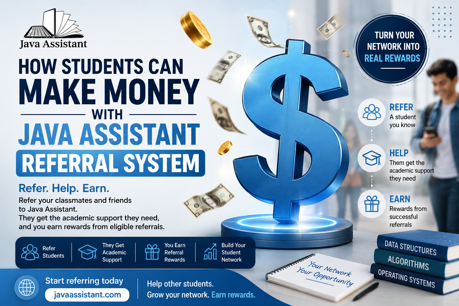 How Students Can Make Money With the Java Assistant Referral System