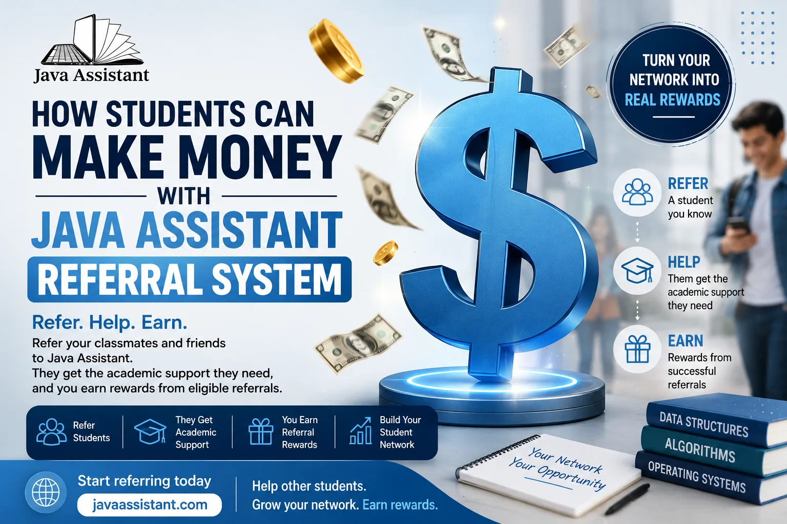 How Students Can Make Money With the Java Assistant Referral System