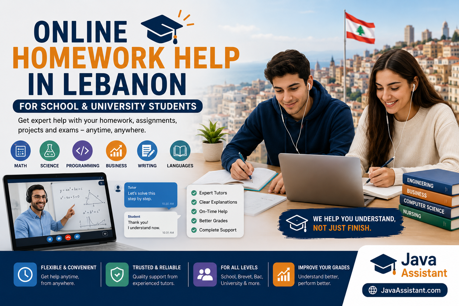 Online Homework Help in Lebanon for School and University Students