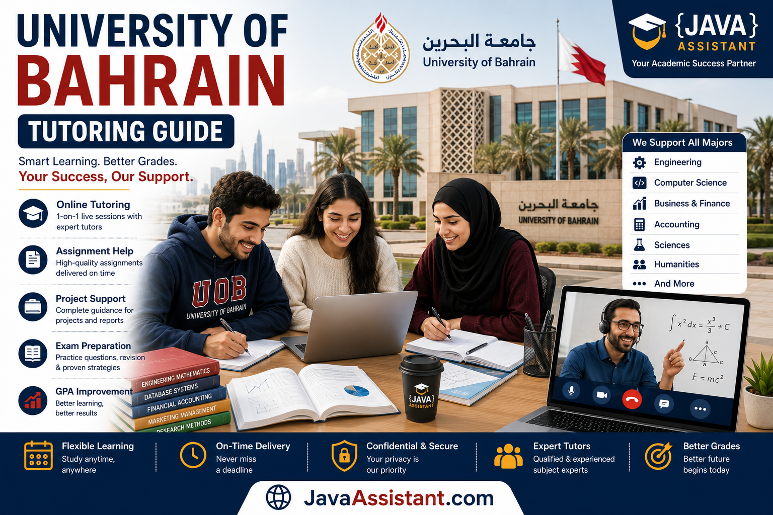 دليل الدروس الخصوصية لطلاب جامعة البحرين