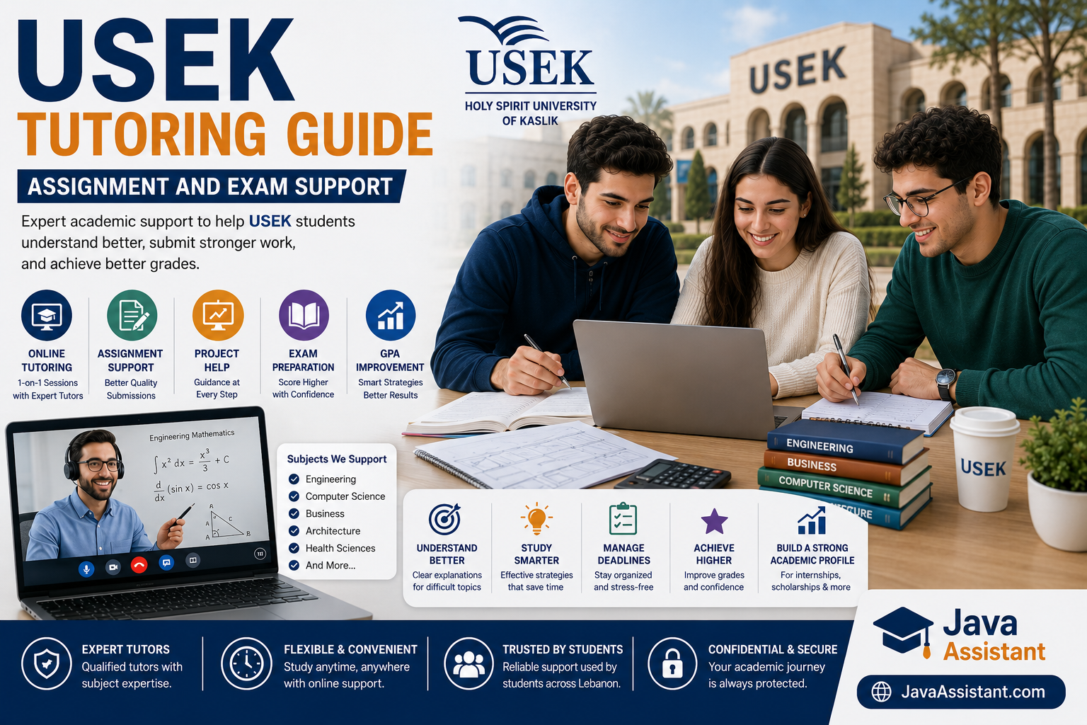 USEK Tutoring Guide: Assignment and Exam Support