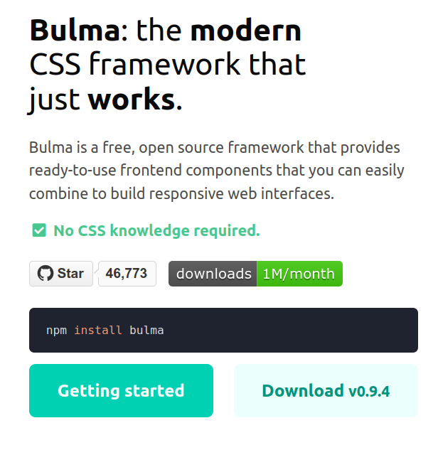 Bulma CSS