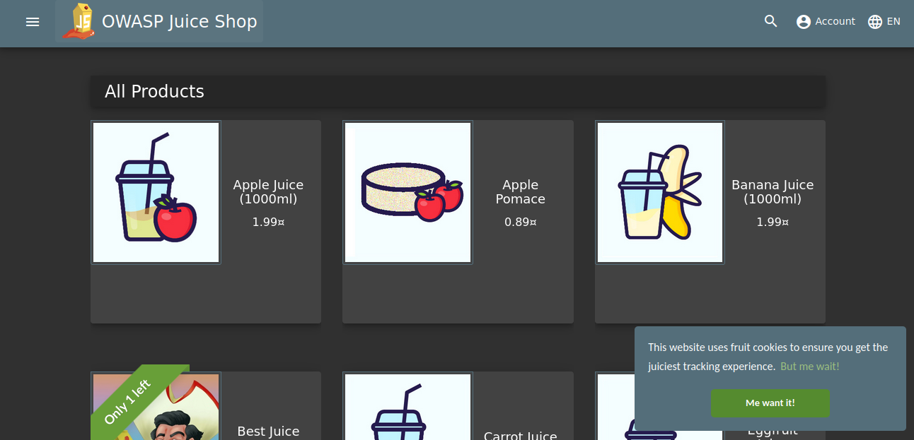 Juice Shop Application