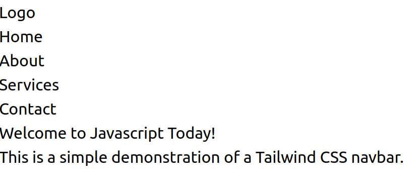 Navbar Without TailwindCSS