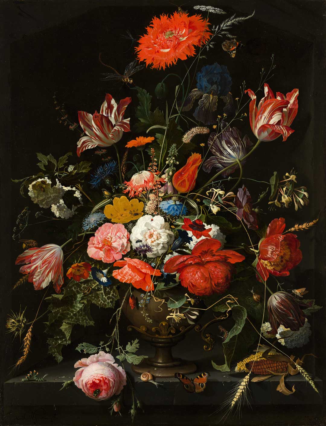 Spanish painting of flowers.