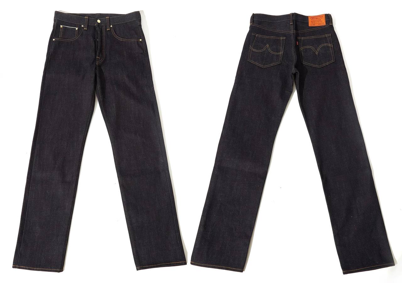 22oz Gold Edge Selvedge Denim Jeans, Loose Fit