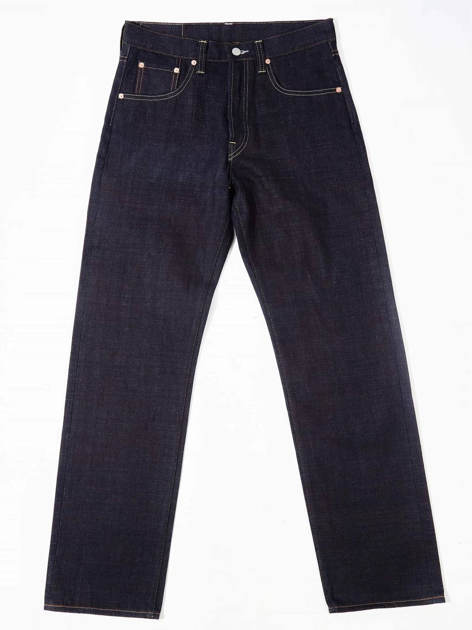 13oz Rainbow-Woven Selvedge Denim Jeans, Loose Fit