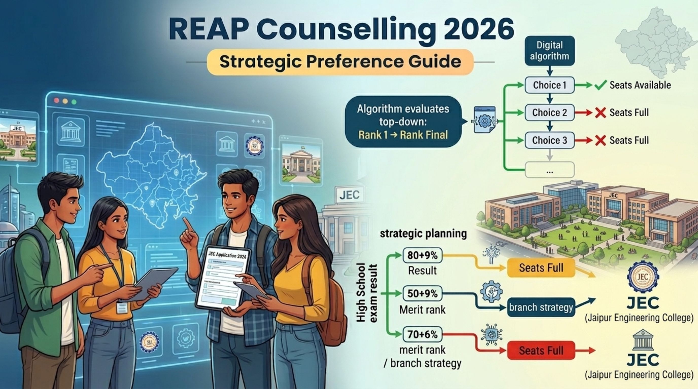 REAP Counselling 2026 Choice Filling: Strategic Preference Guide