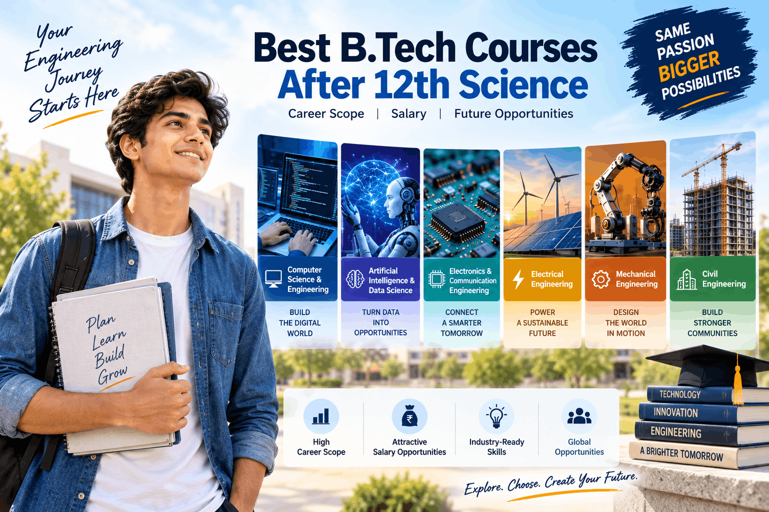  Best B.Tech Courses After 12th Science