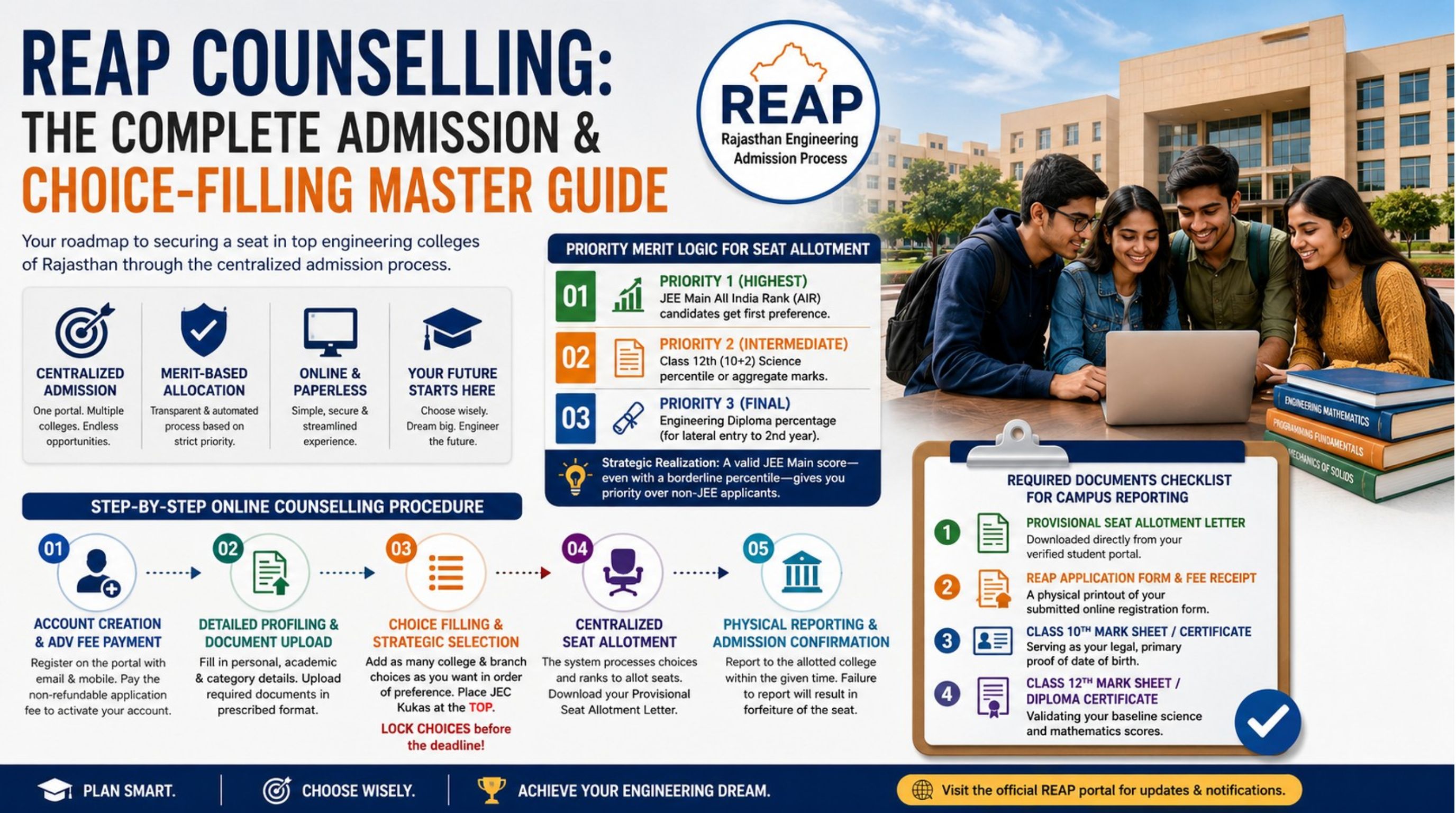 REAP Counselling: The Complete Admission & Choice-Filling Master Guide