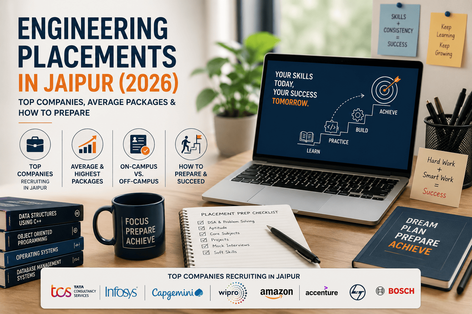 Engineering Placements in Jaipur (2026): Top Companies, Average Packages & How to Prepare
