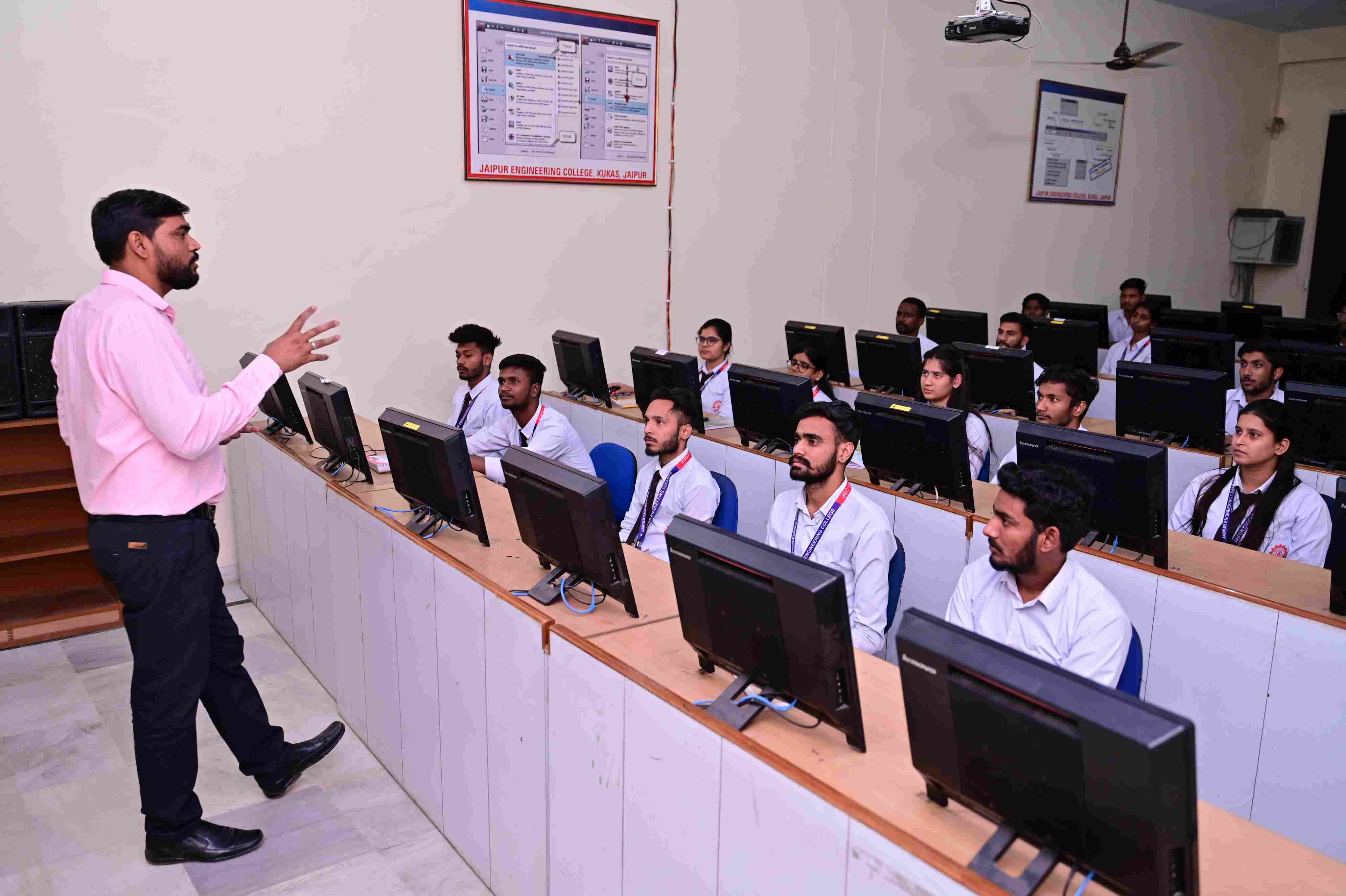Students in modern lab