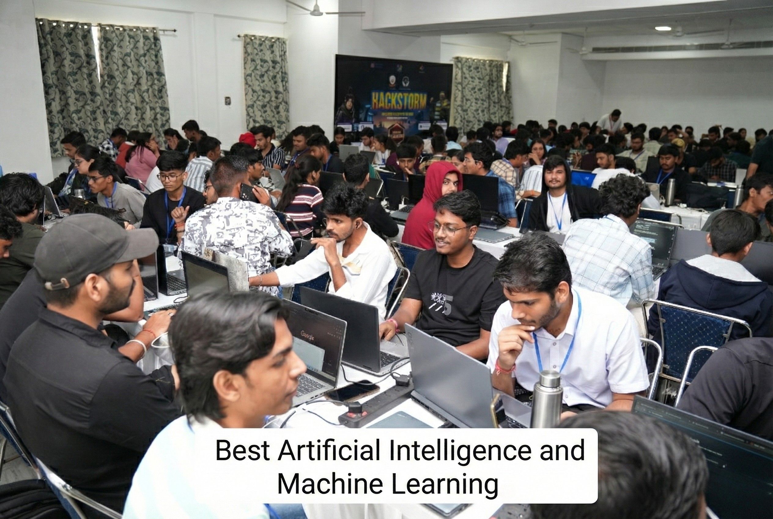 Students working in Artificial Intelligence Lab at Jaipur Engineering College