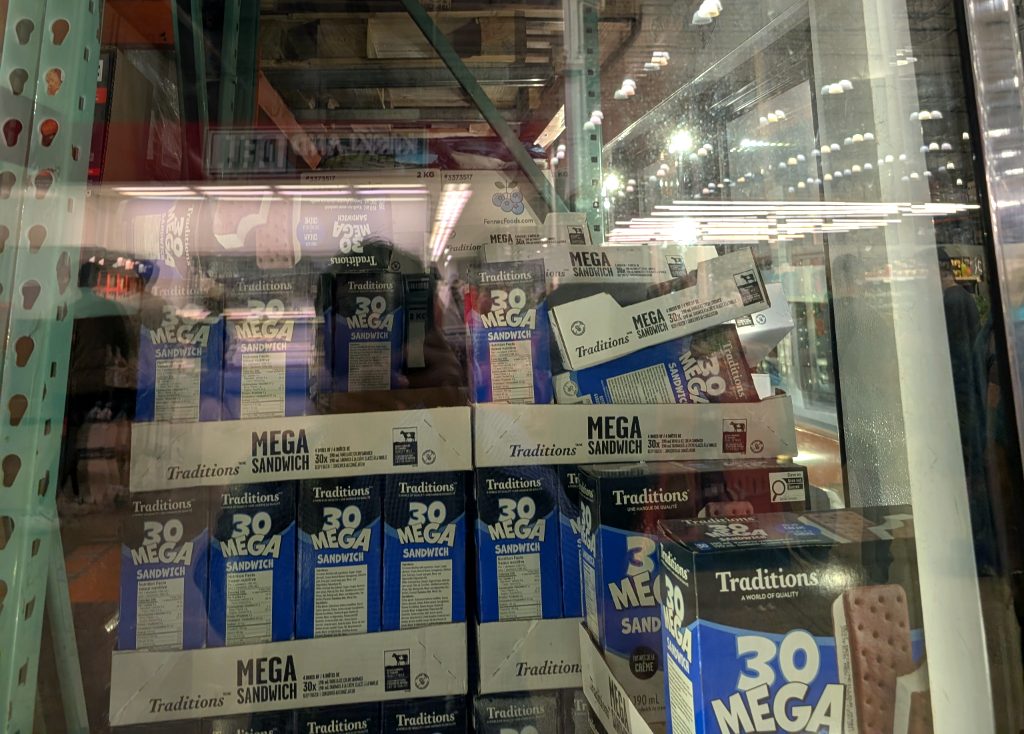 Traditions Vanilla Mega Sandwich 30-pack from Costco, a sweet treat for any family or party event.