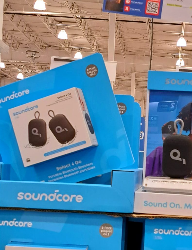 Soundcore Select 4 Go 2-pack portable Bluetooth speakers for $44.99 at Costco.