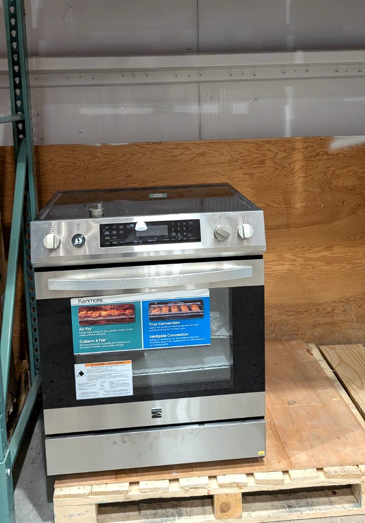Kenmore stainless steel 30-inch induction range with Air Fry and True Convection features from Costco, $699.97.