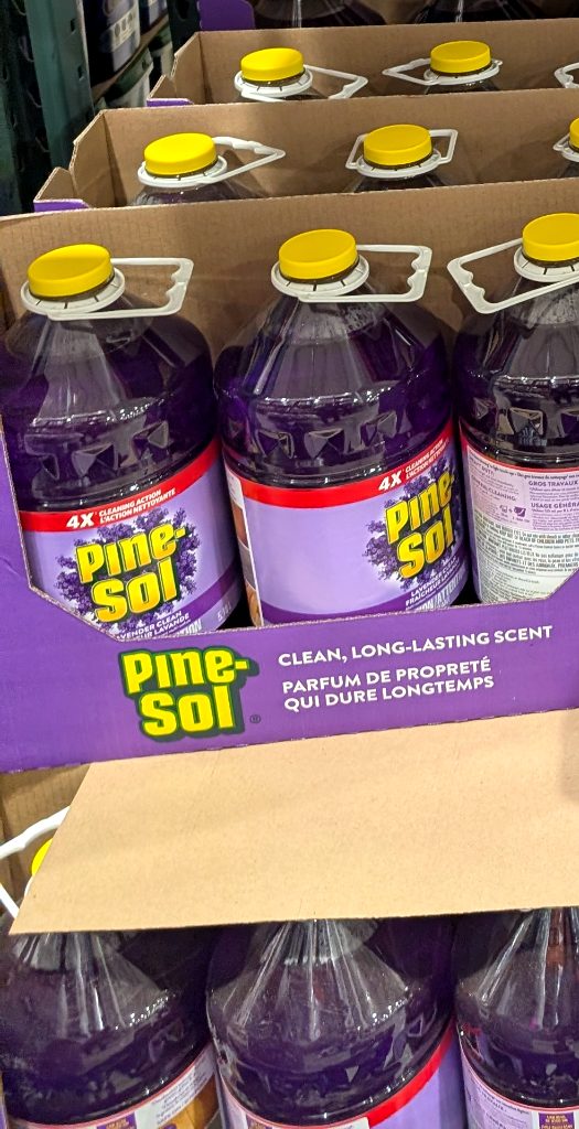 5.18L Pine-Sol Lavender All Purpose Cleaner from Costco, ideal for large household cleaning tasks.