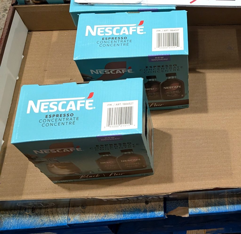 Nescafe Espresso Concentrate 2 x 500 mL from Costco, perfect for making iced coffee and espresso drinks.
