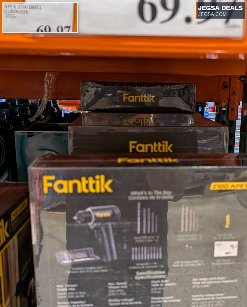 Fanttik APEX Z100 Cordless Drill, perfect for DIY tasks. Find this power tool at Costco for $69.97.