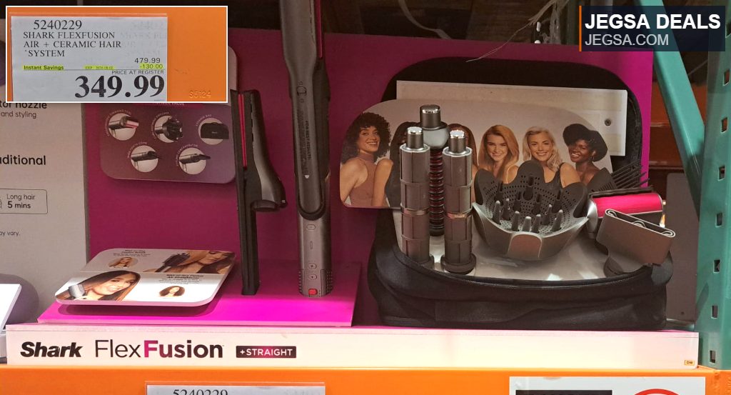 Shark FlexFusion Air + Ceramic Hair System from Costco, a luxury multi-styler for wet or dry hair, priced at $349.99.