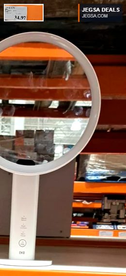 White EKO Sensor Mirror with multiple light tone settings from Costco, priced at $34.97, ideal for vanity use.